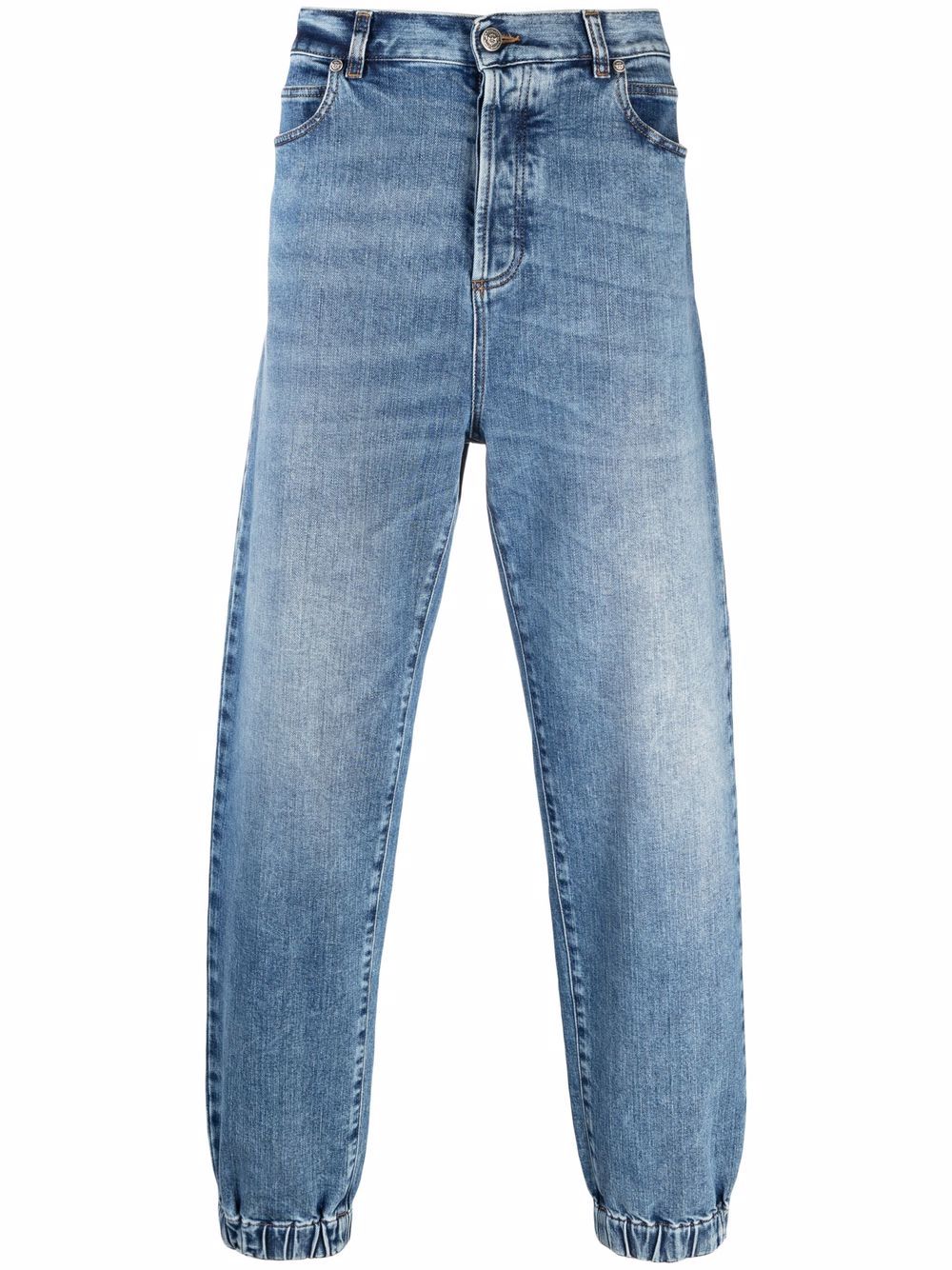 Balmain faded slim-fit jeans - Blue von Balmain