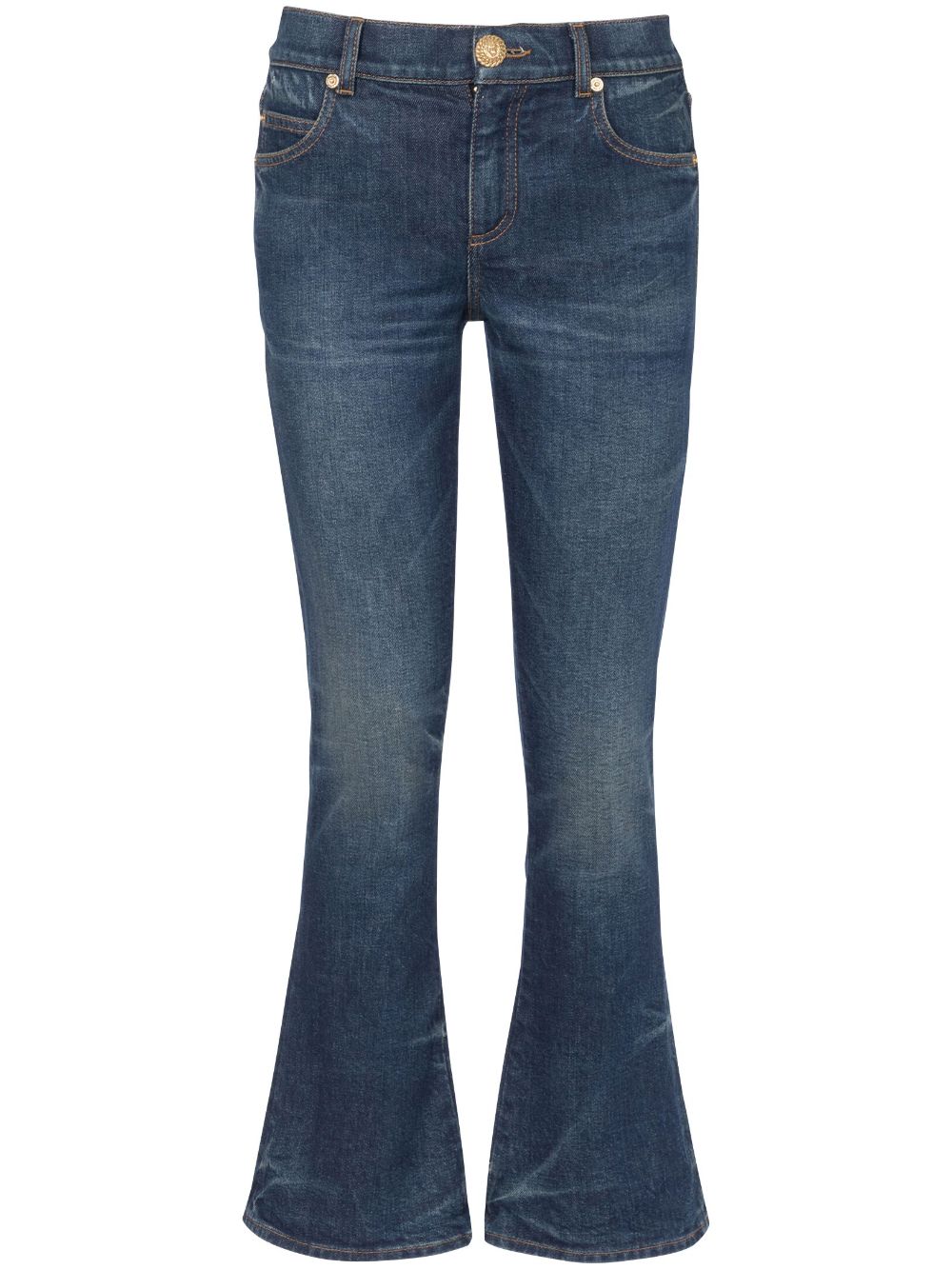 Balmain flared cotton jeans - Blue von Balmain