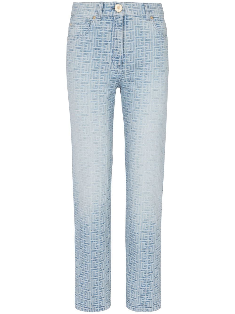 Balmain high-rise jeans - Blue von Balmain