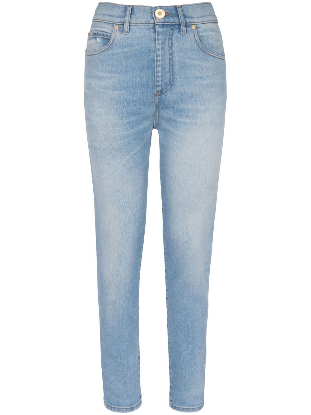 Balmain high-rise slim-cut jeans - Blue von Balmain