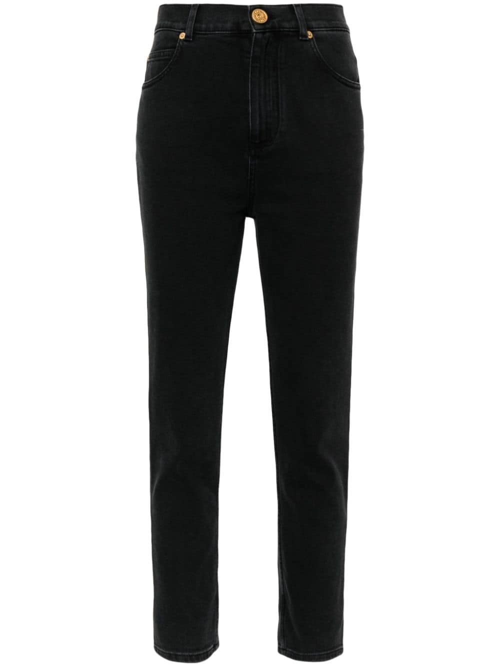 Balmain high-rise skinny jeans - Black von Balmain