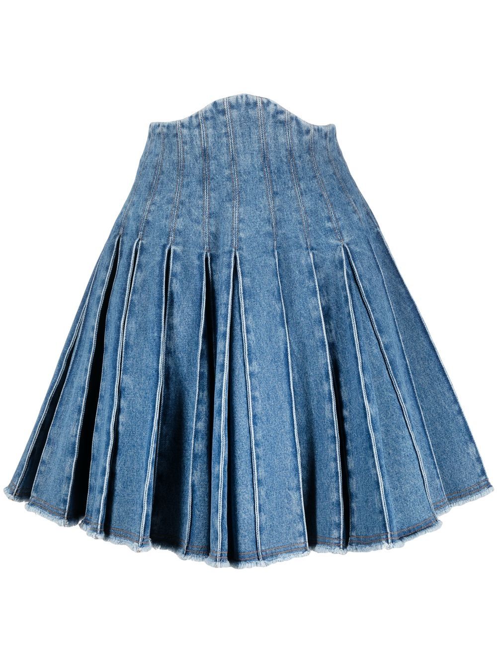 Balmain high-waisted denim skirt - Blue von Balmain