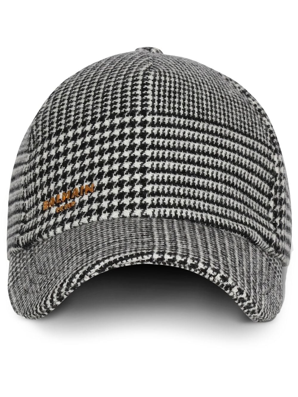 Balmain houndstooth-pattern curved-peak cap - White von Balmain