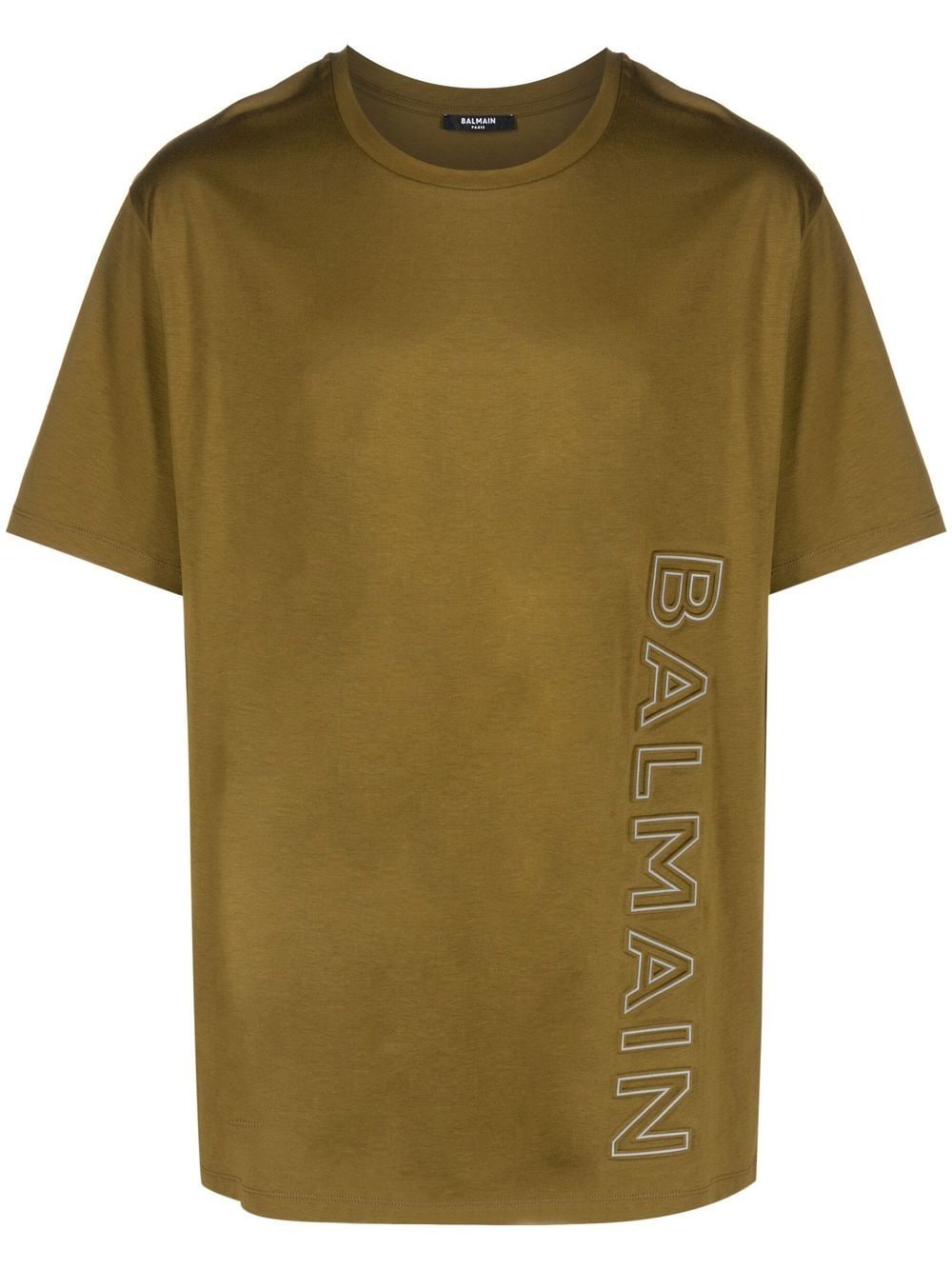 Balmain logo-detail T-shirt - Green von Balmain