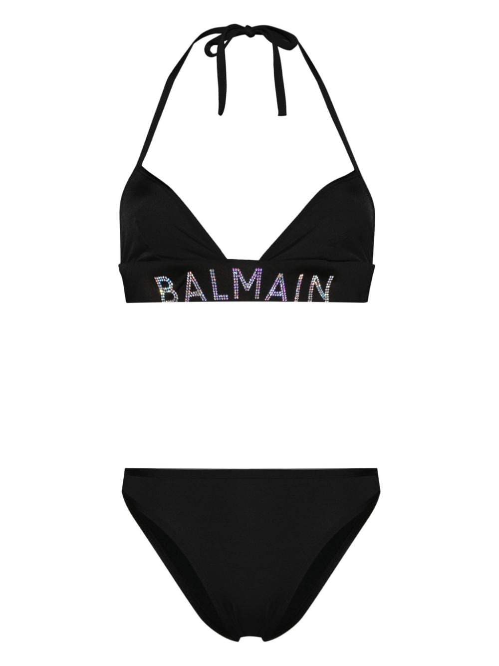 Balmain logo-embellished bikini set - Black von Balmain