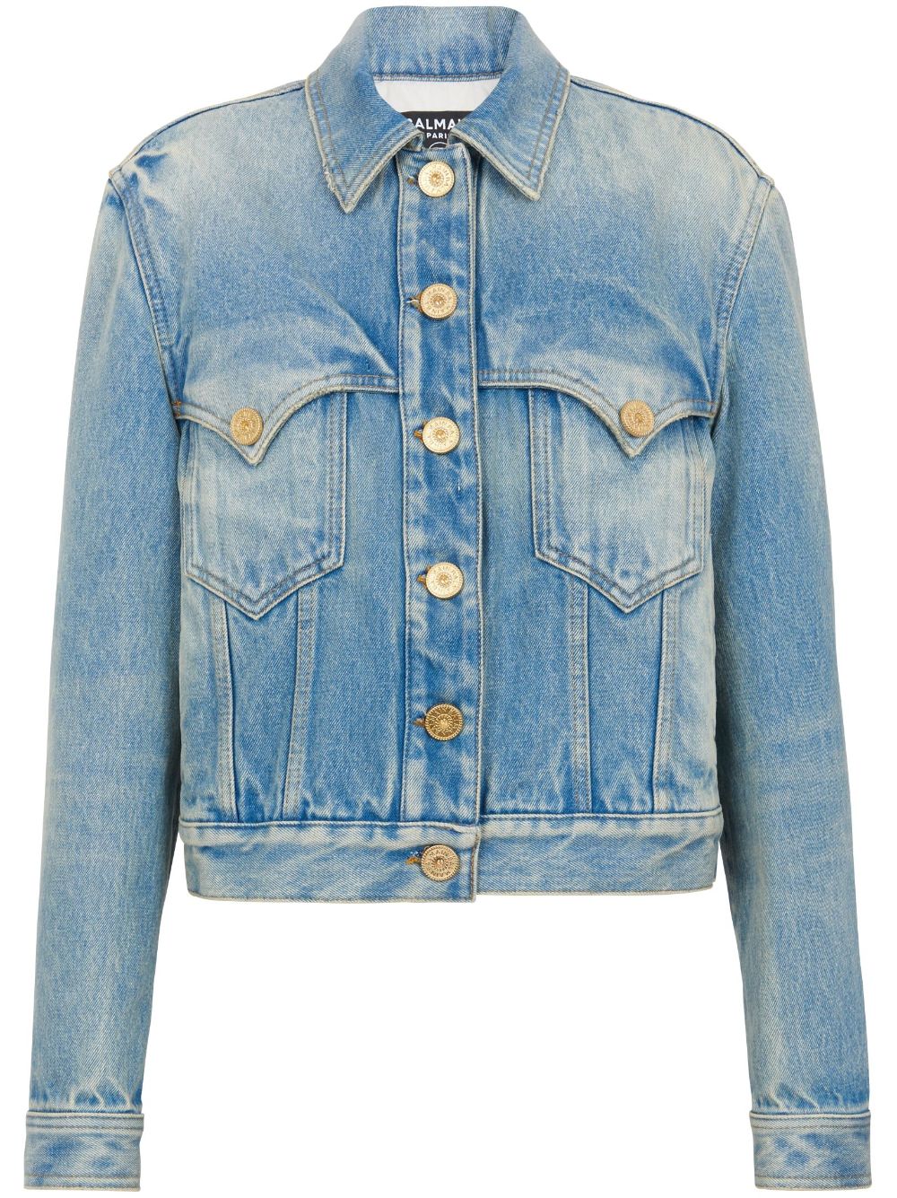 Balmain stonewashed denim jacket - Blue von Balmain