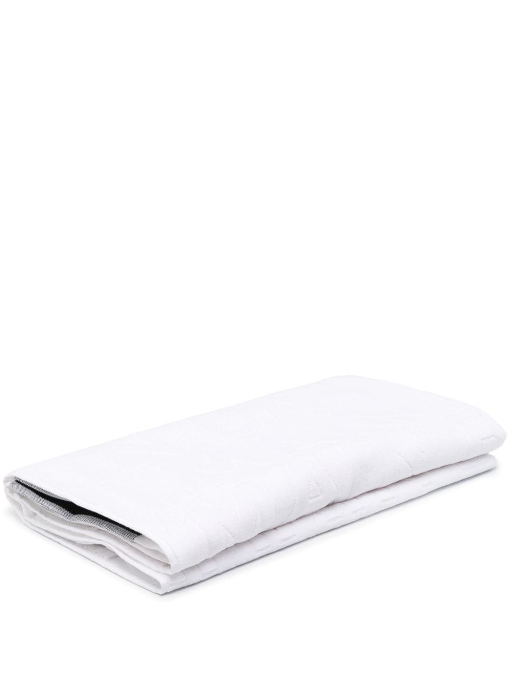 Balmain logo-jacquard beach towel - White von Balmain