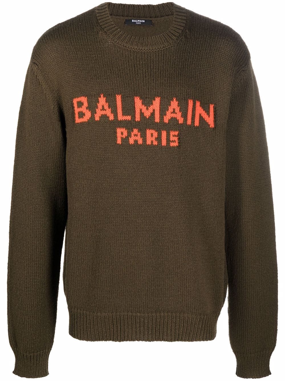 Balmain logo knit jumper - Green von Balmain
