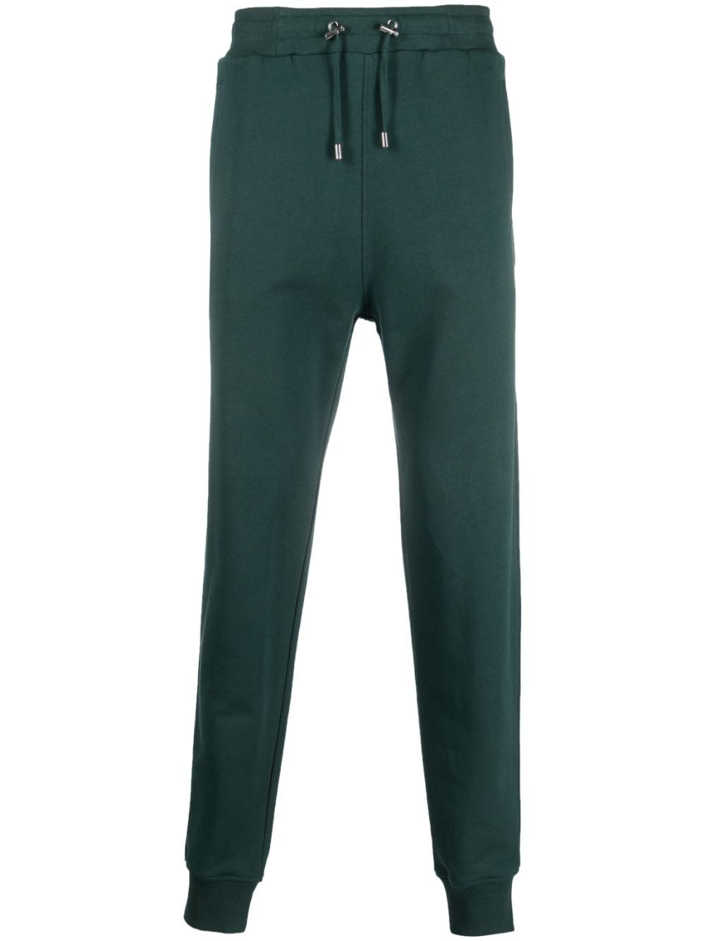 Balmain logo-patch cotton track pants - Green von Balmain