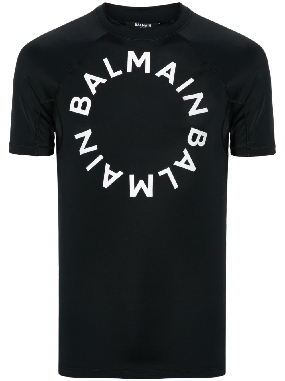 Balmain logo-print T-shirt - Black von Balmain