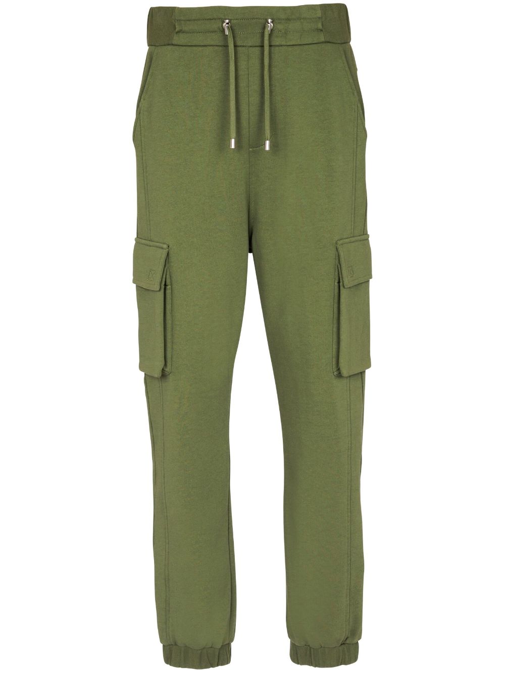 Balmain logo-print cargo track pants - Green von Balmain