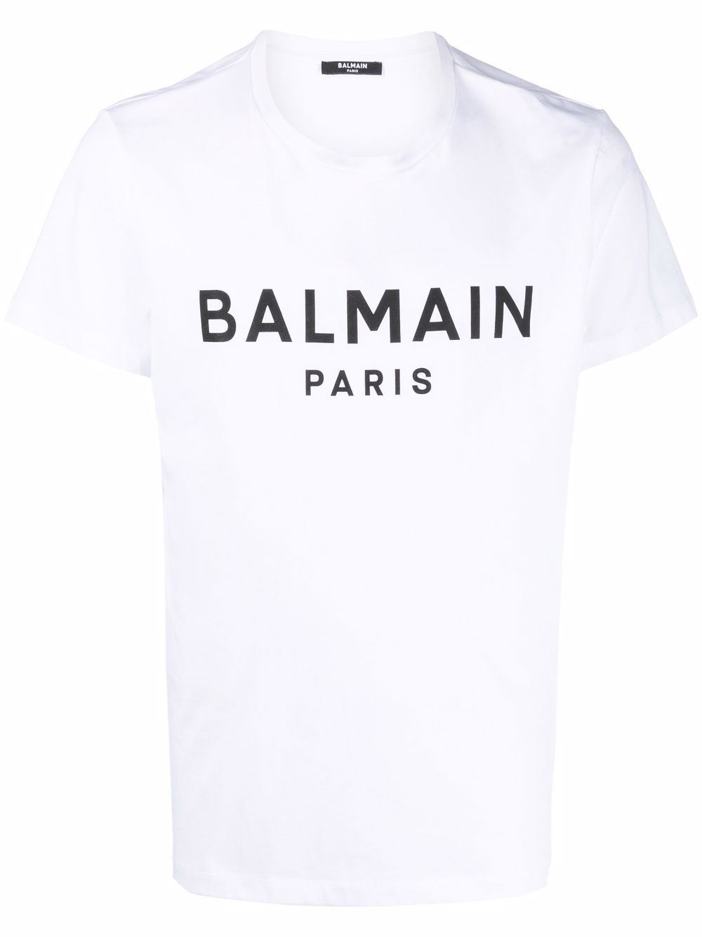 Balmain logo-print cotton T-shirt - White von Balmain