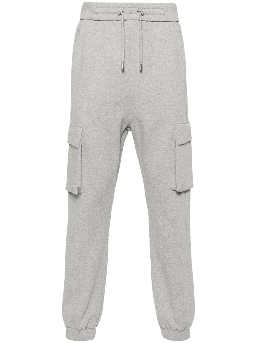 Balmain logo-print cotton track pants - Grey von Balmain