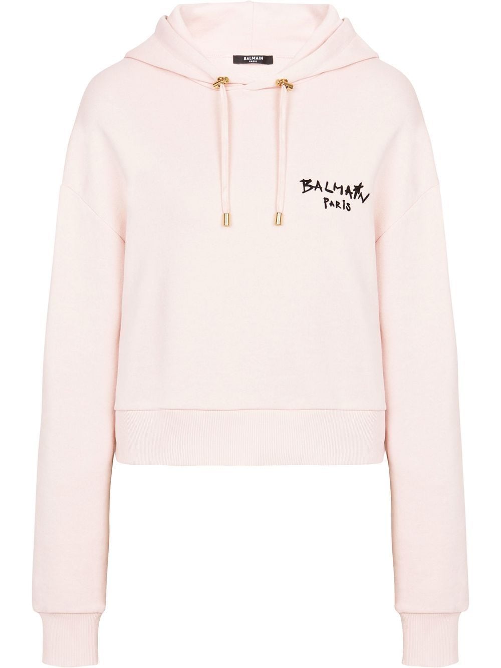 Balmain logo print hooded sweatshirt - Pink von Balmain