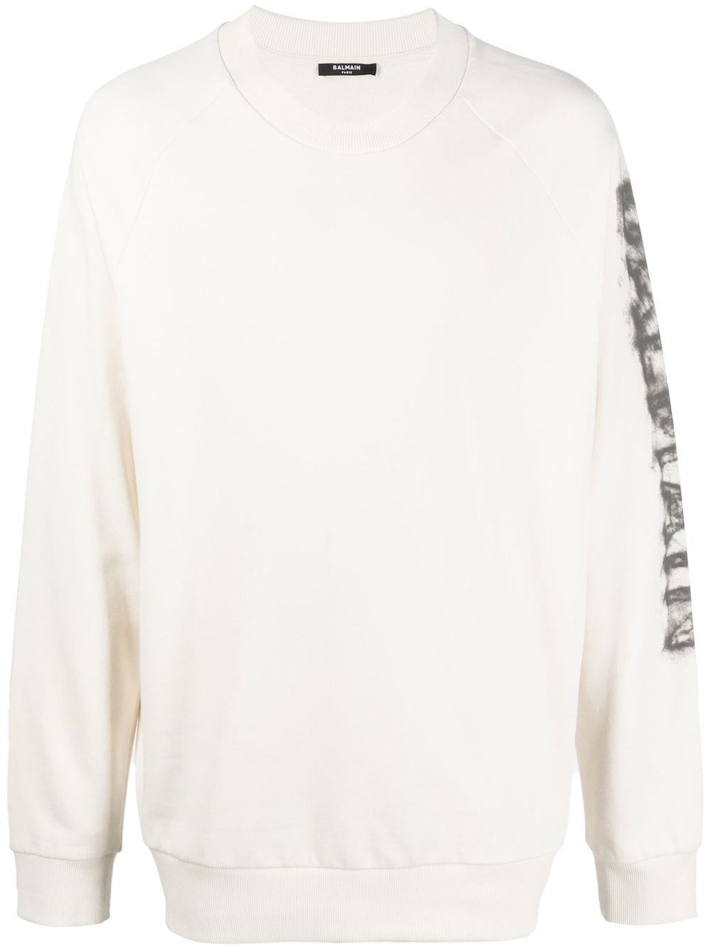 Balmain logo-print sweatshirt - Neutrals von Balmain