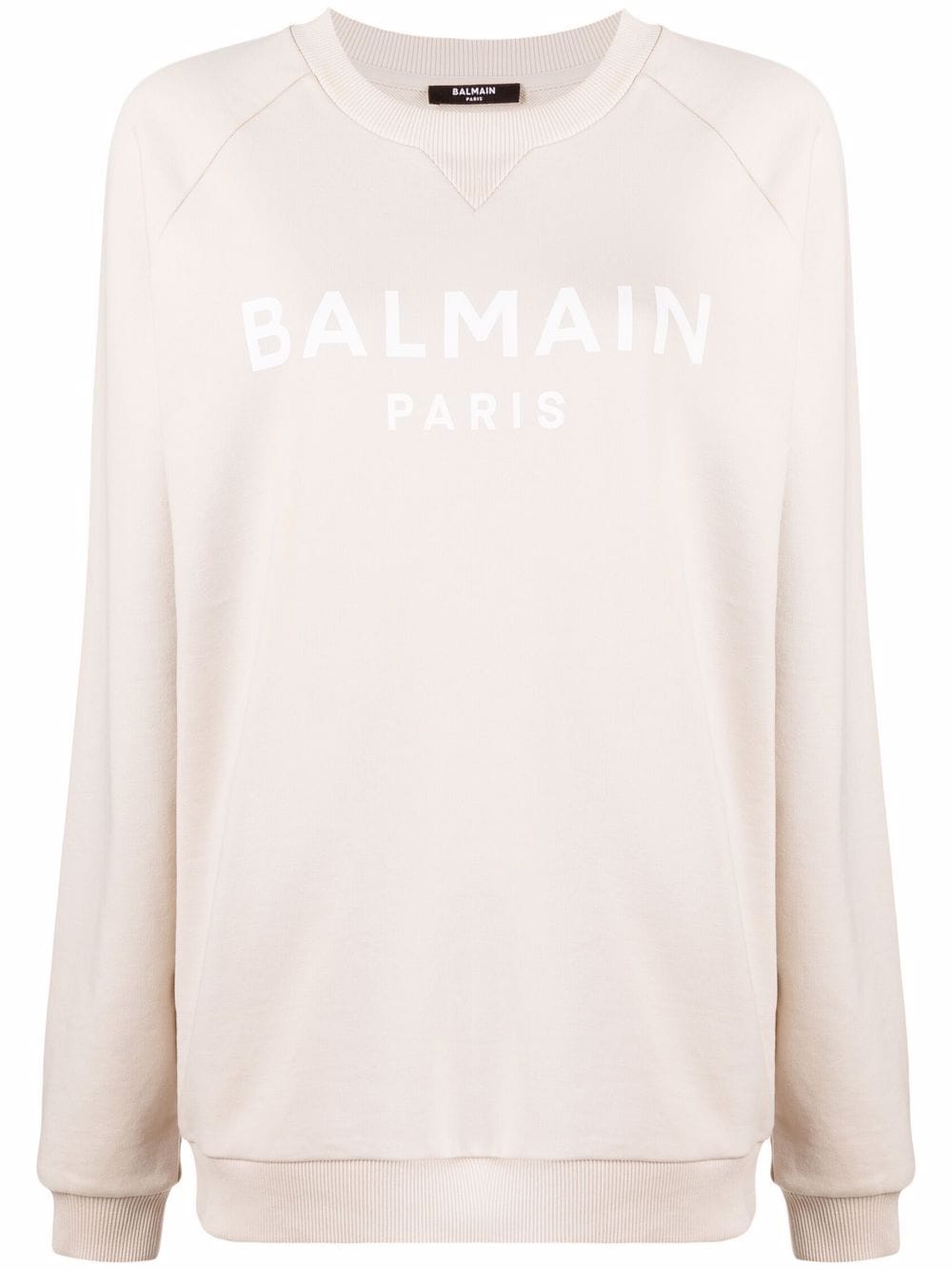 Balmain logo-print sweatshirt - Neutrals von Balmain