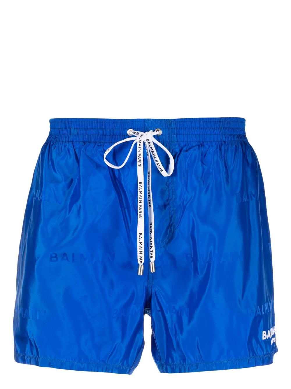 Balmain logo-print swim shorts - Blue von Balmain