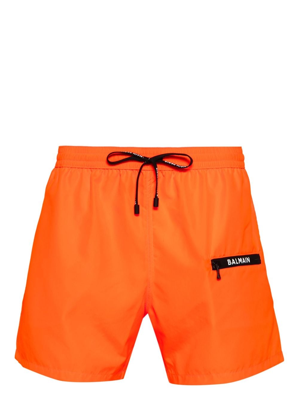 Balmain logo-print swim shorts - Orange von Balmain
