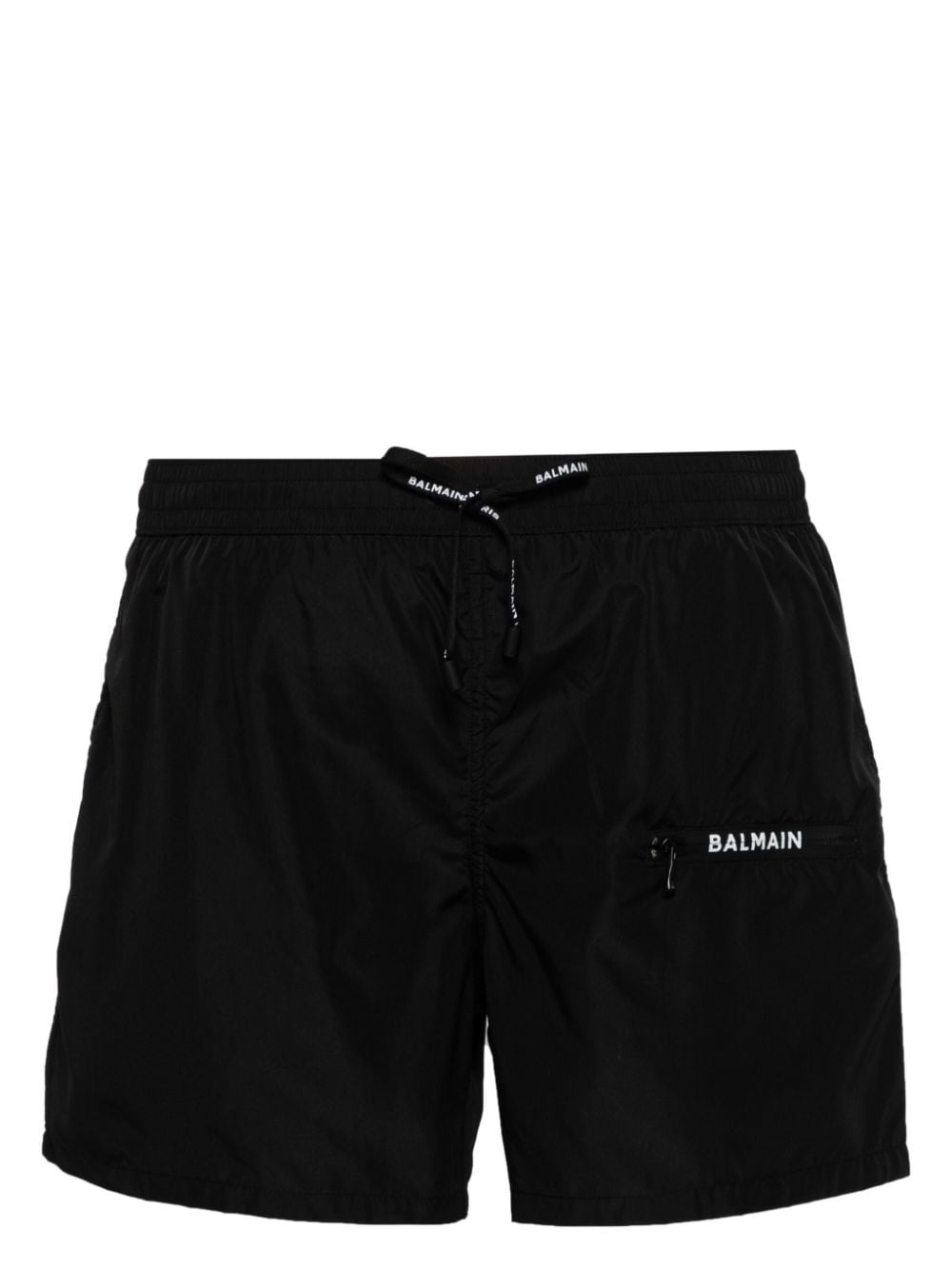 Balmain logo-print swimming shorts - Black von Balmain