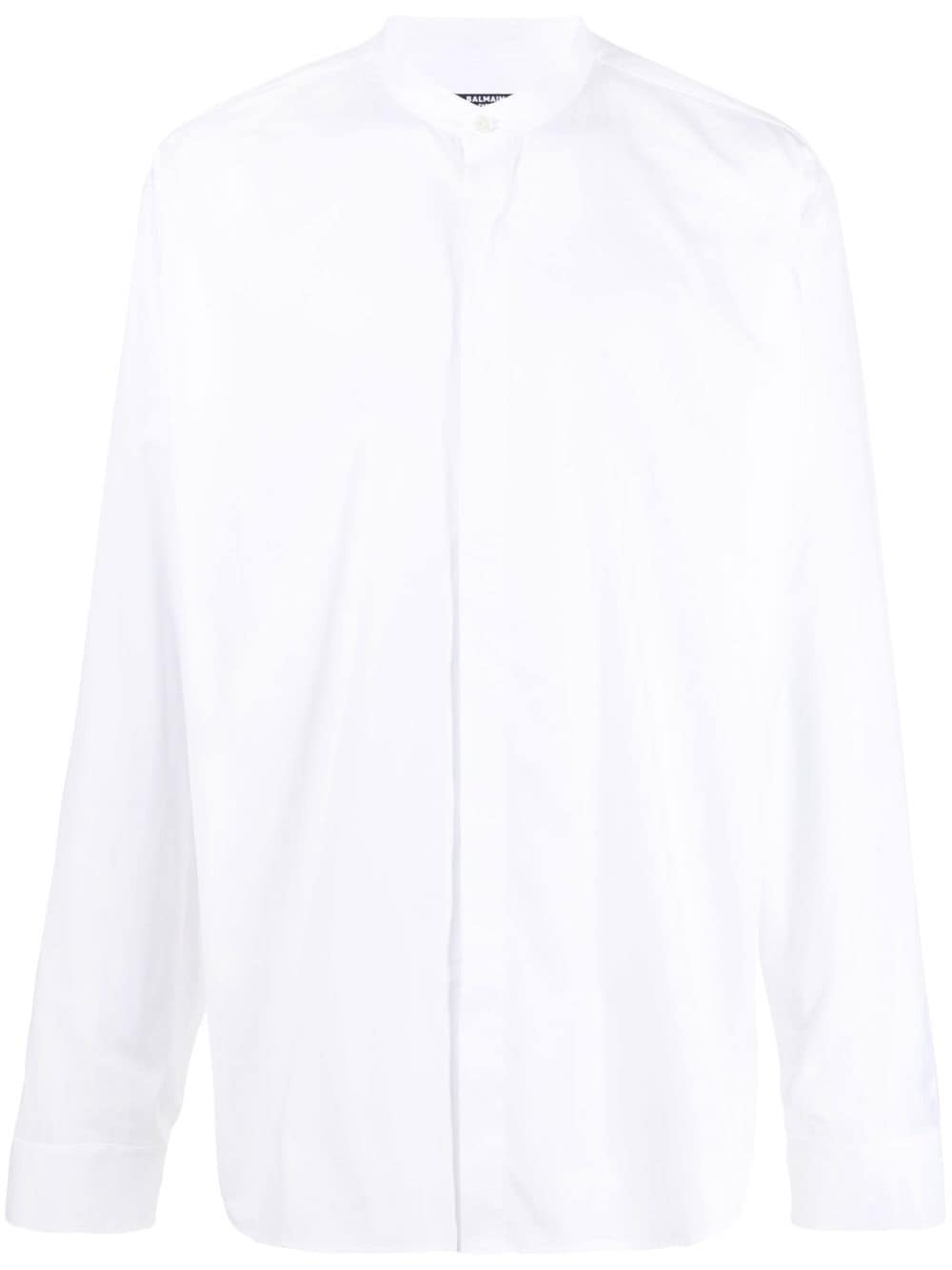 Balmain long-sleeved cotton shirt - White von Balmain