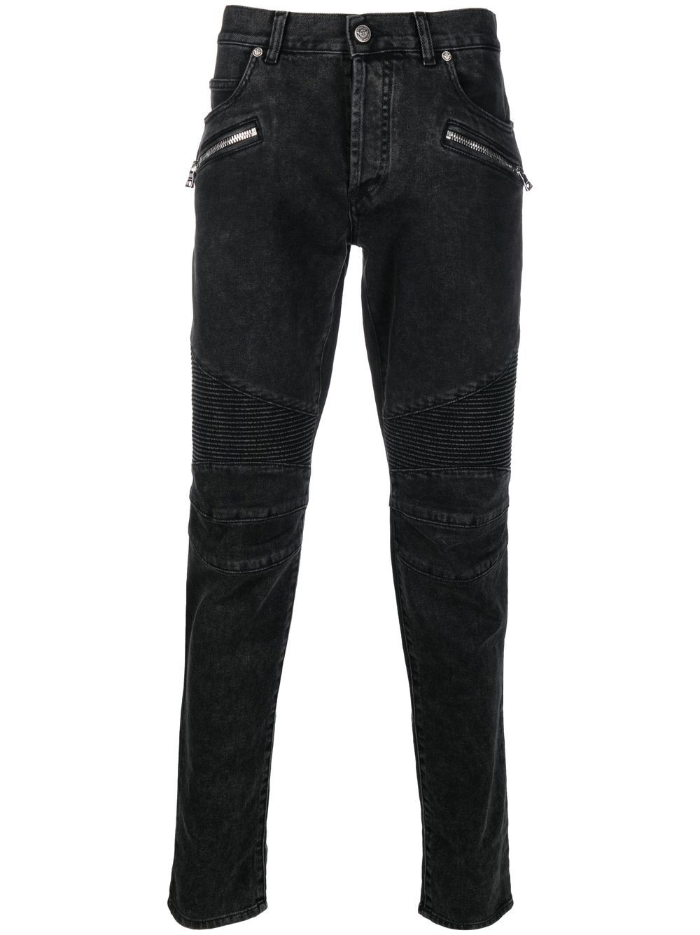 Balmain low-rise skinny jeans - Black von Balmain