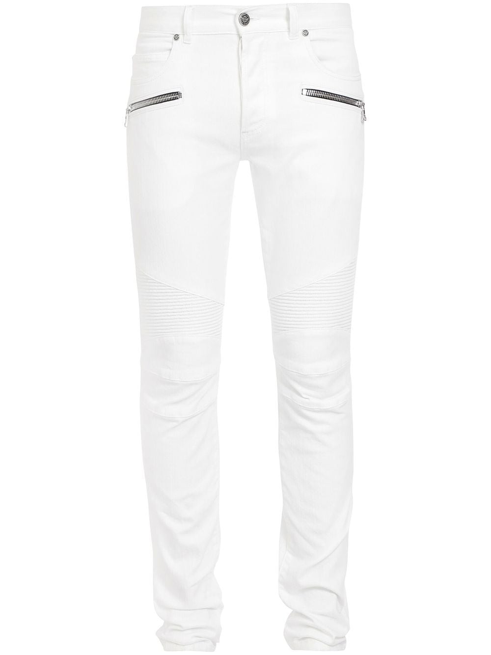 Balmain low-rise slim-cut jeans - White von Balmain