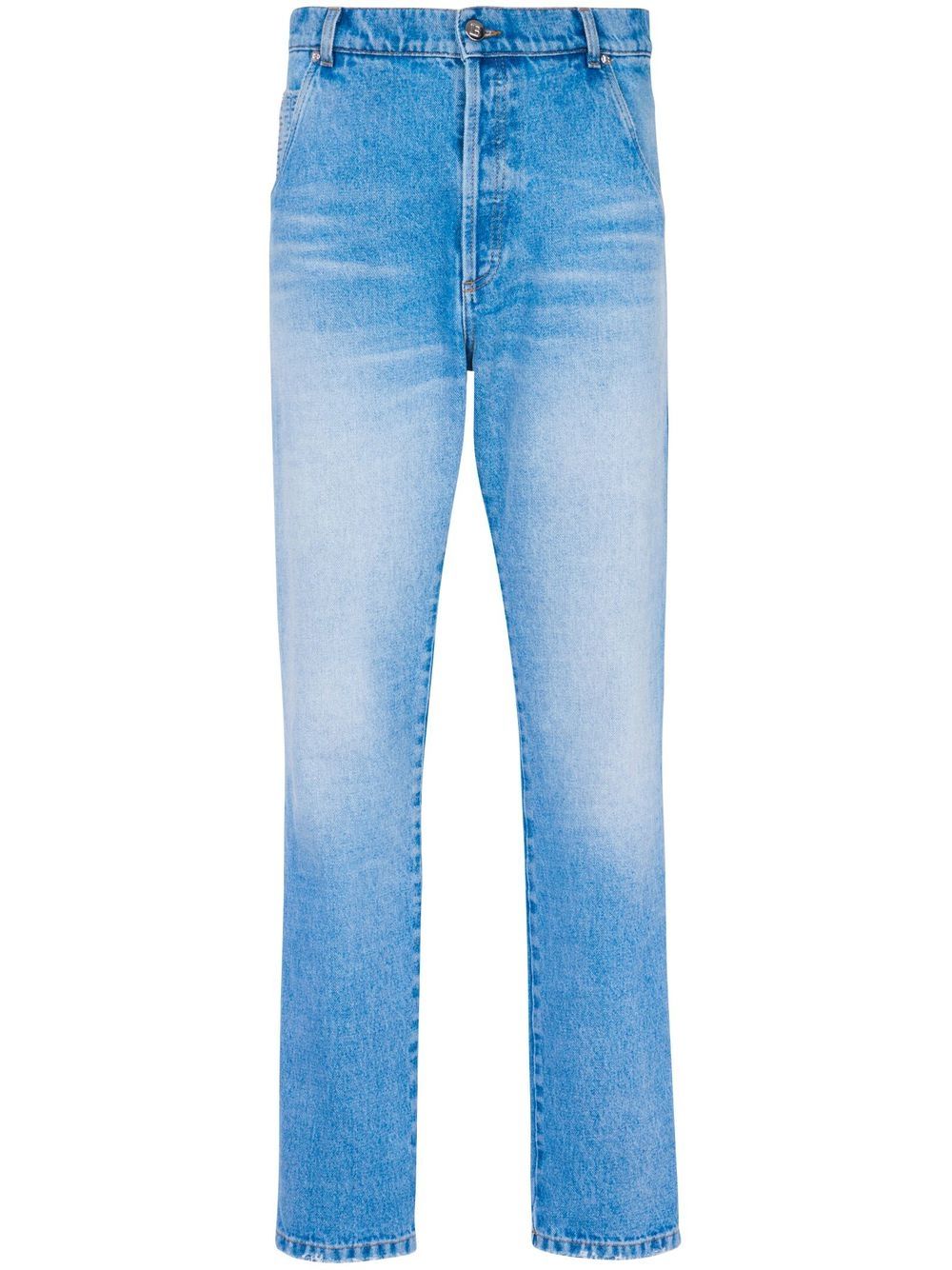 Balmain low-rise slim-fit jeans - Blue von Balmain