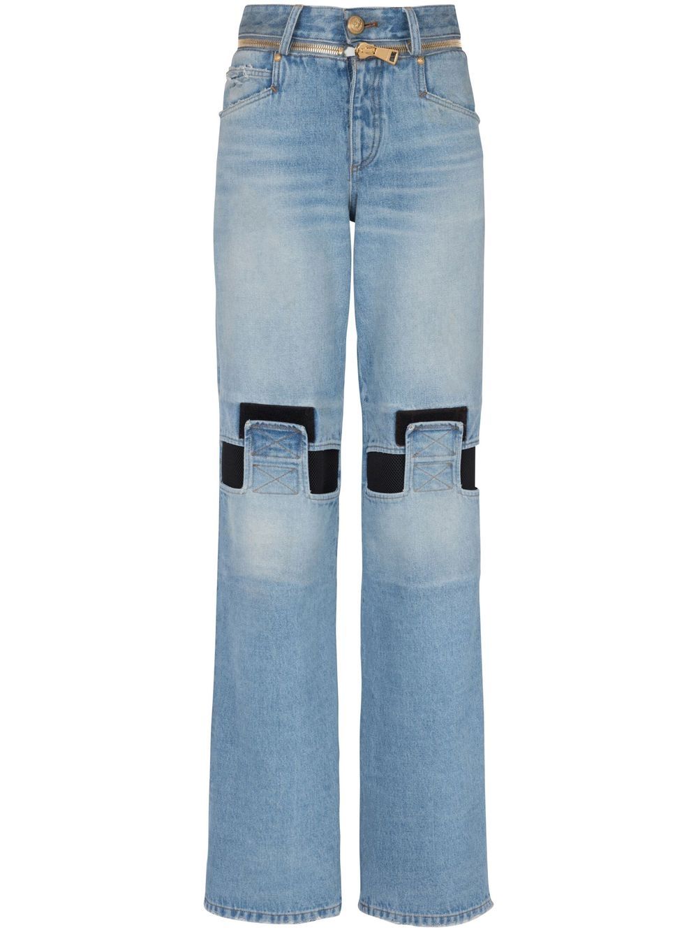 Balmain low-rise straight jeans - Blue von Balmain