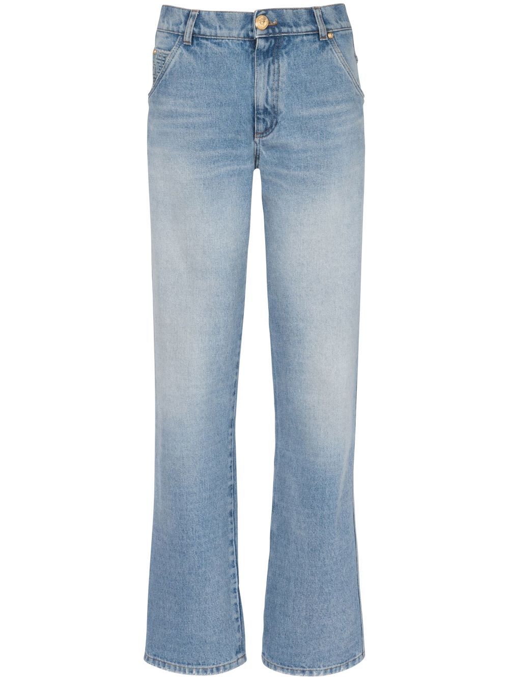 Balmain low-rise straight jeans - Blue von Balmain