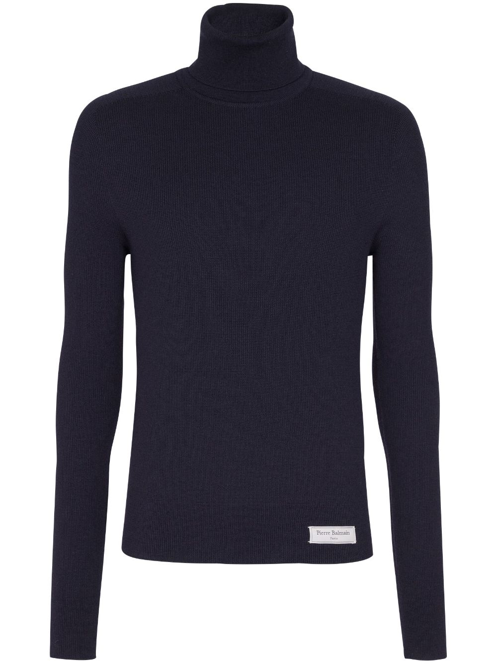 Balmain merino wool high-neck sweater - Black von Balmain
