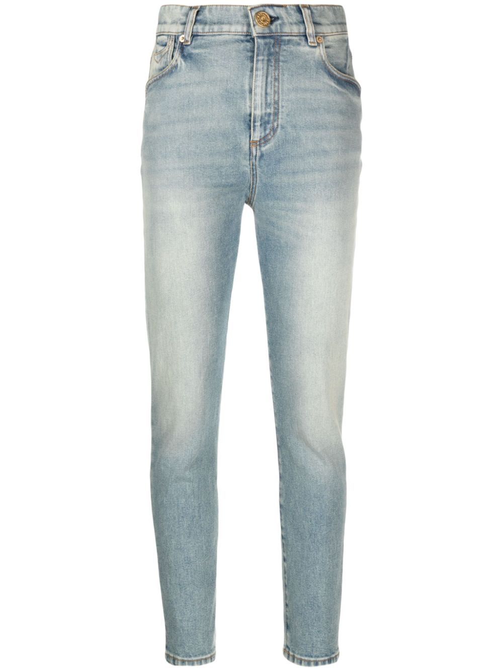 Balmain mid-rise skinny jeans - Blue von Balmain