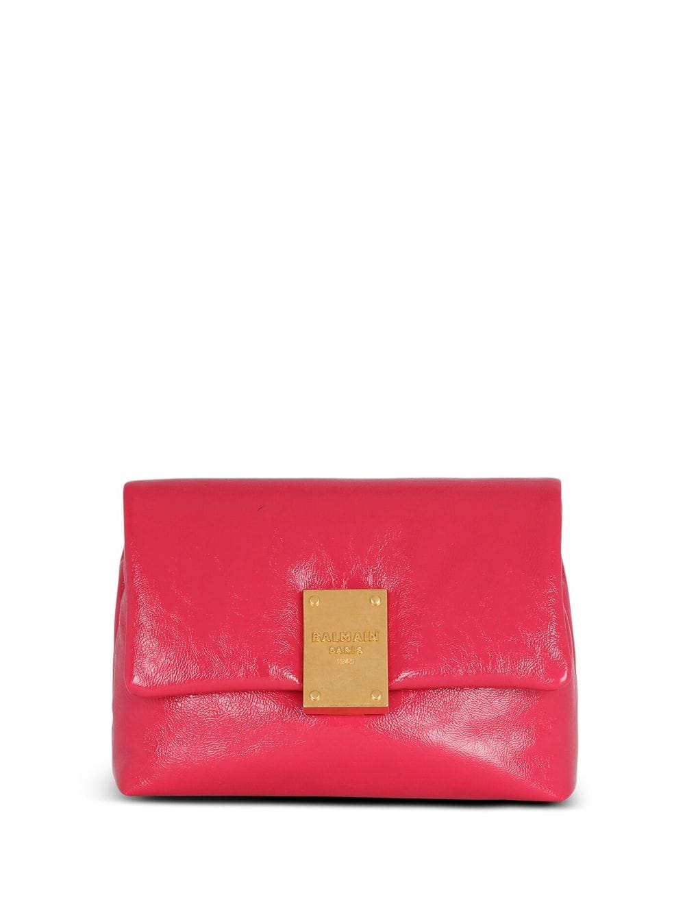 Balmain mini 1945 Soft leather shoulder bag - Pink von Balmain