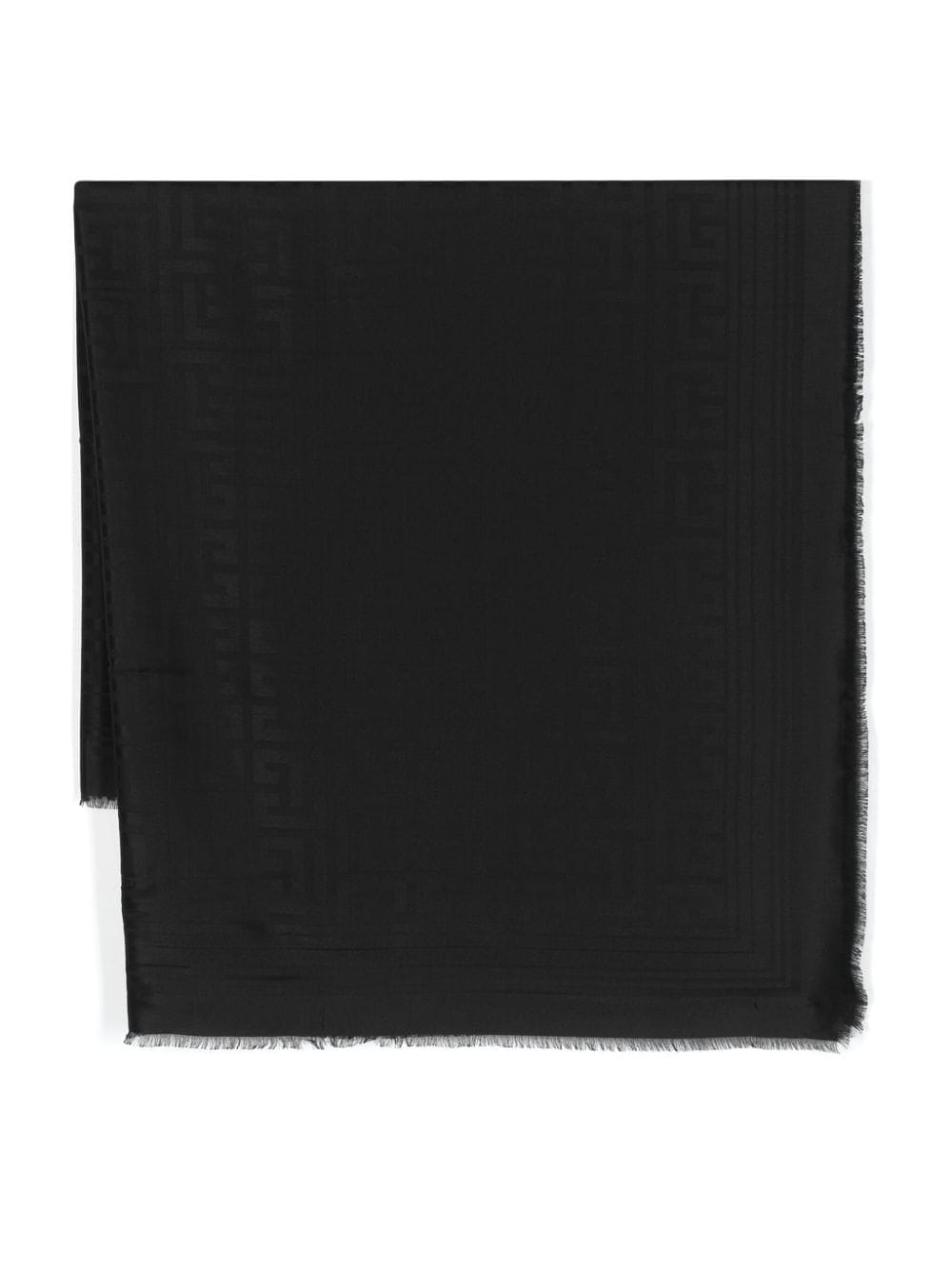 Balmain monogram-pattern scarf - Black von Balmain