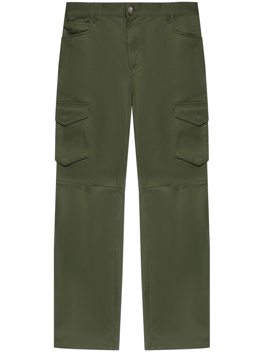 Balmain panelled cotton cargo trousers - Green von Balmain