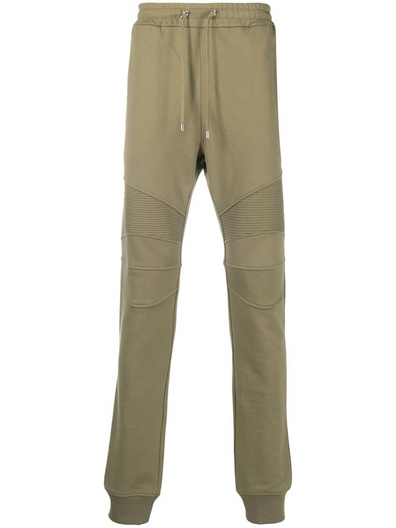 Balmain ribbed panel track pants - Green von Balmain