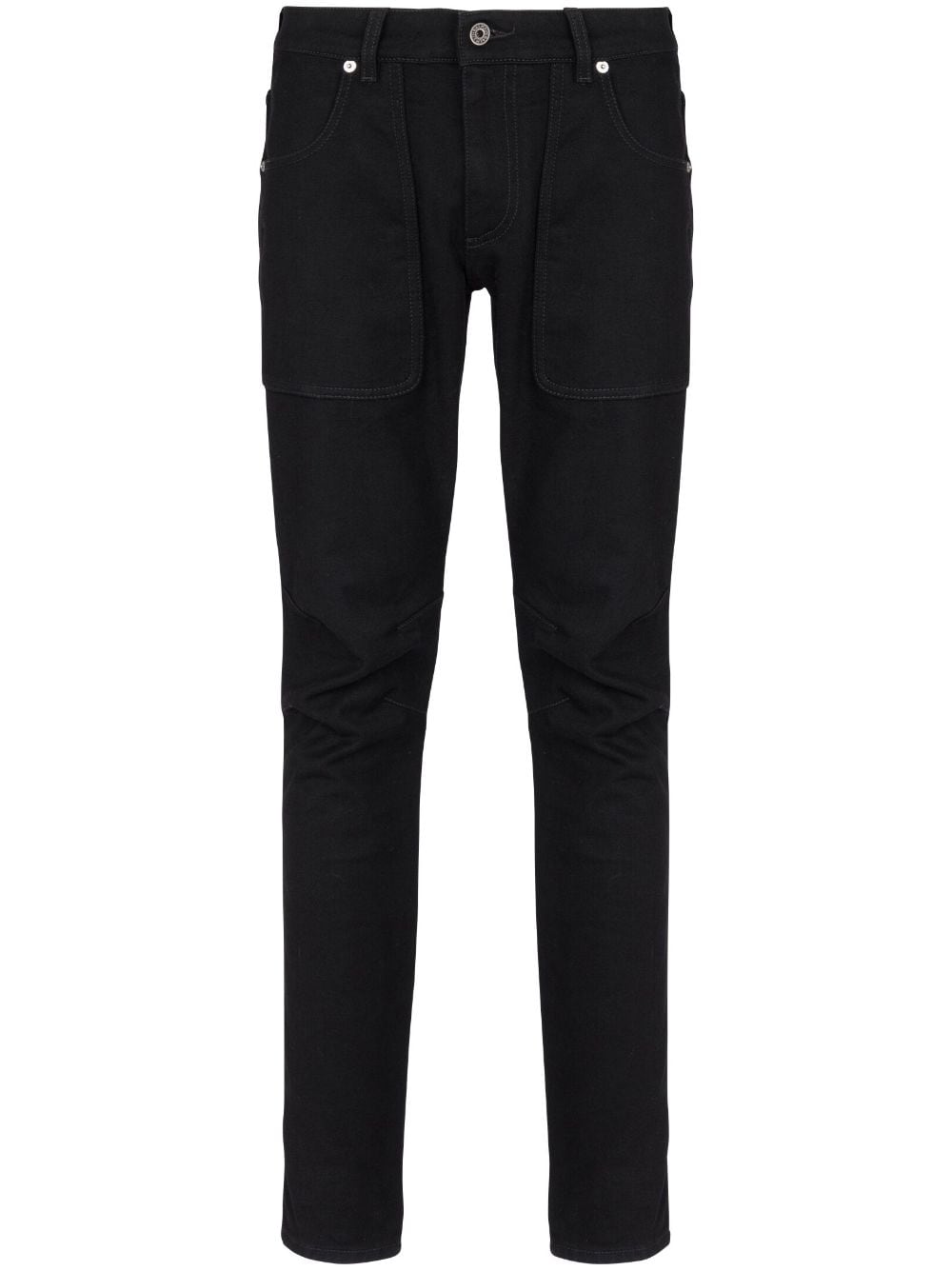Balmain seam-detail slim-fit jeans - Black von Balmain
