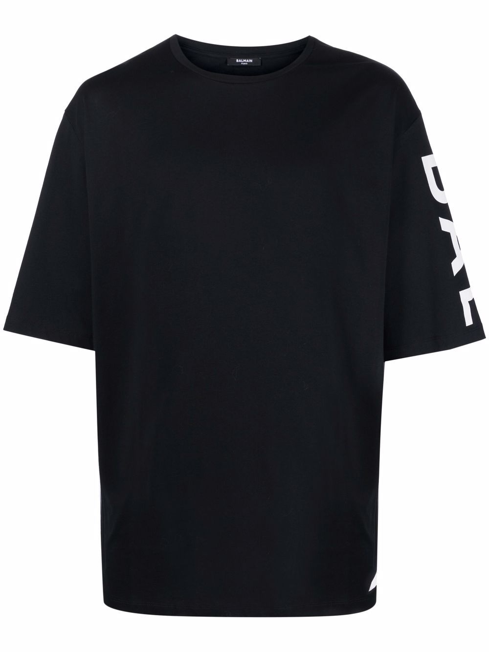 Balmain side logo-print oversize T-shirt - Black von Balmain