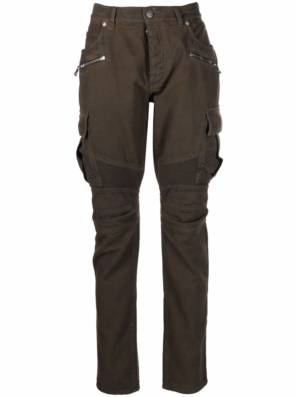 Balmain skinny-fit cargo trousers - Green von Balmain