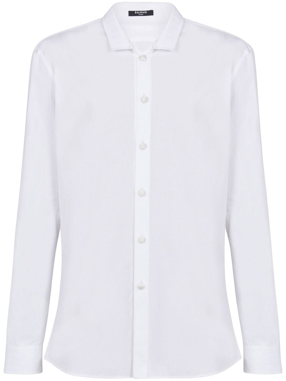 Balmain slim-cut poplin shirt - White von Balmain