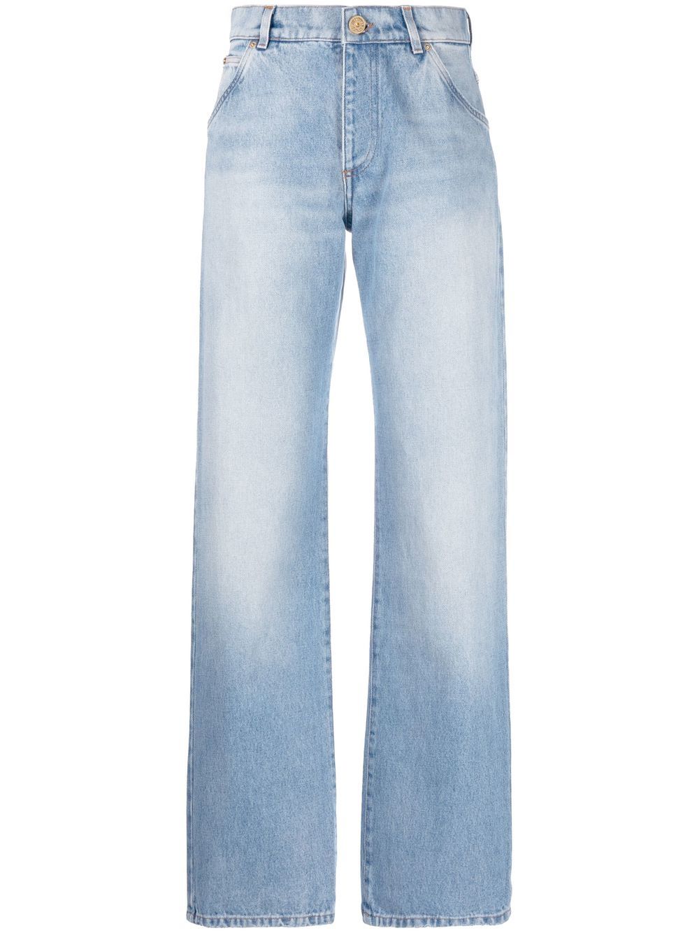 Balmain straight-leg denim jeans - Blue von Balmain