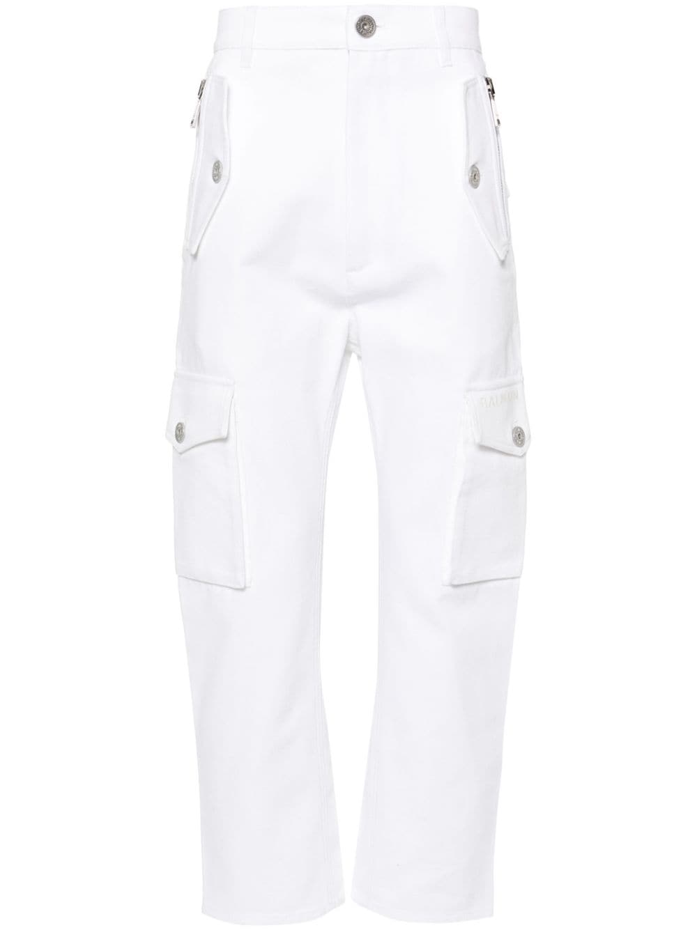 Balmain tapered cargo trousers - White von Balmain