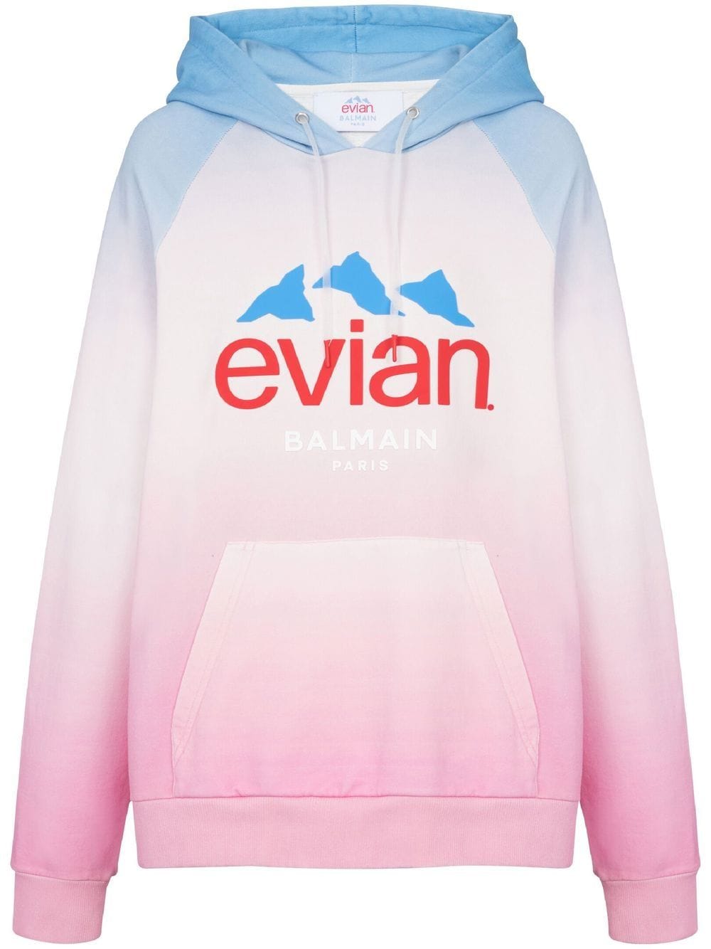 Balmain x Evian gradient-effect hoodie - Pink von Balmain