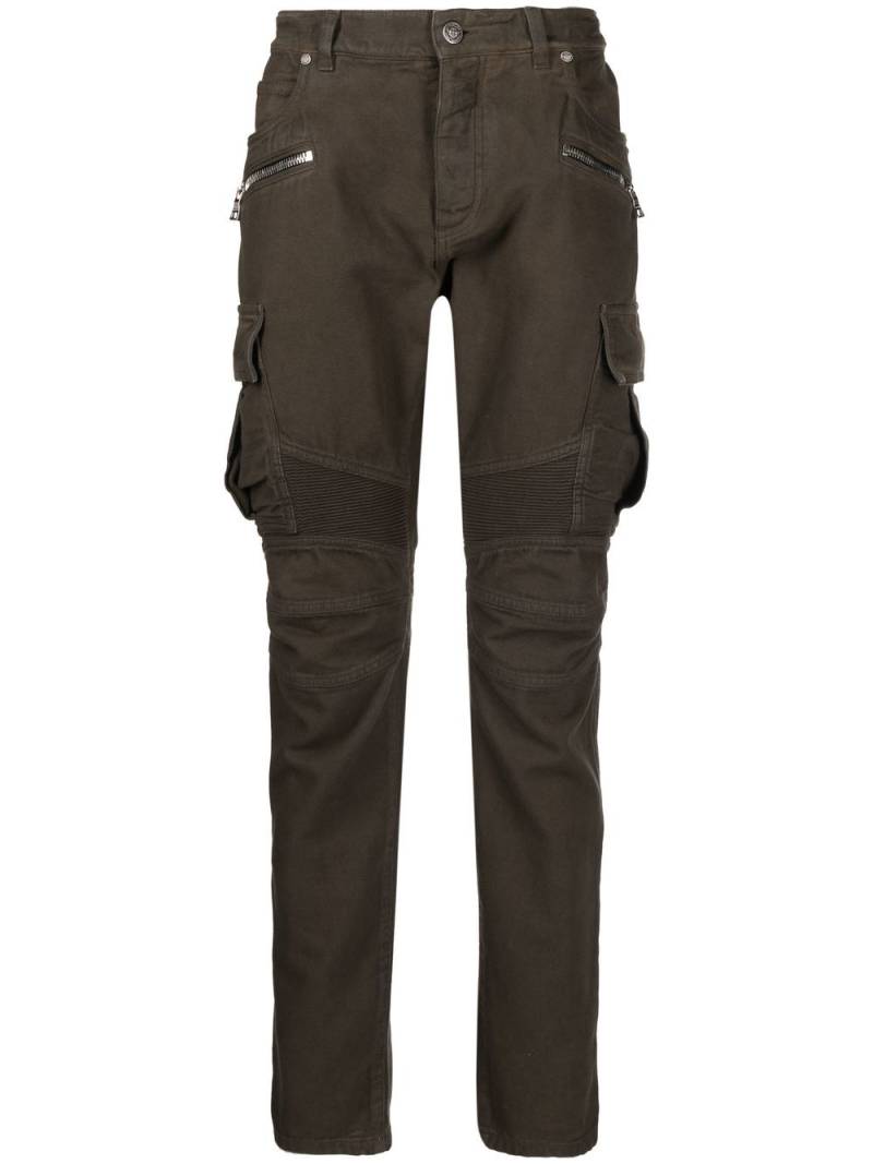 Balmain zip-detail trousers - Brown von Balmain