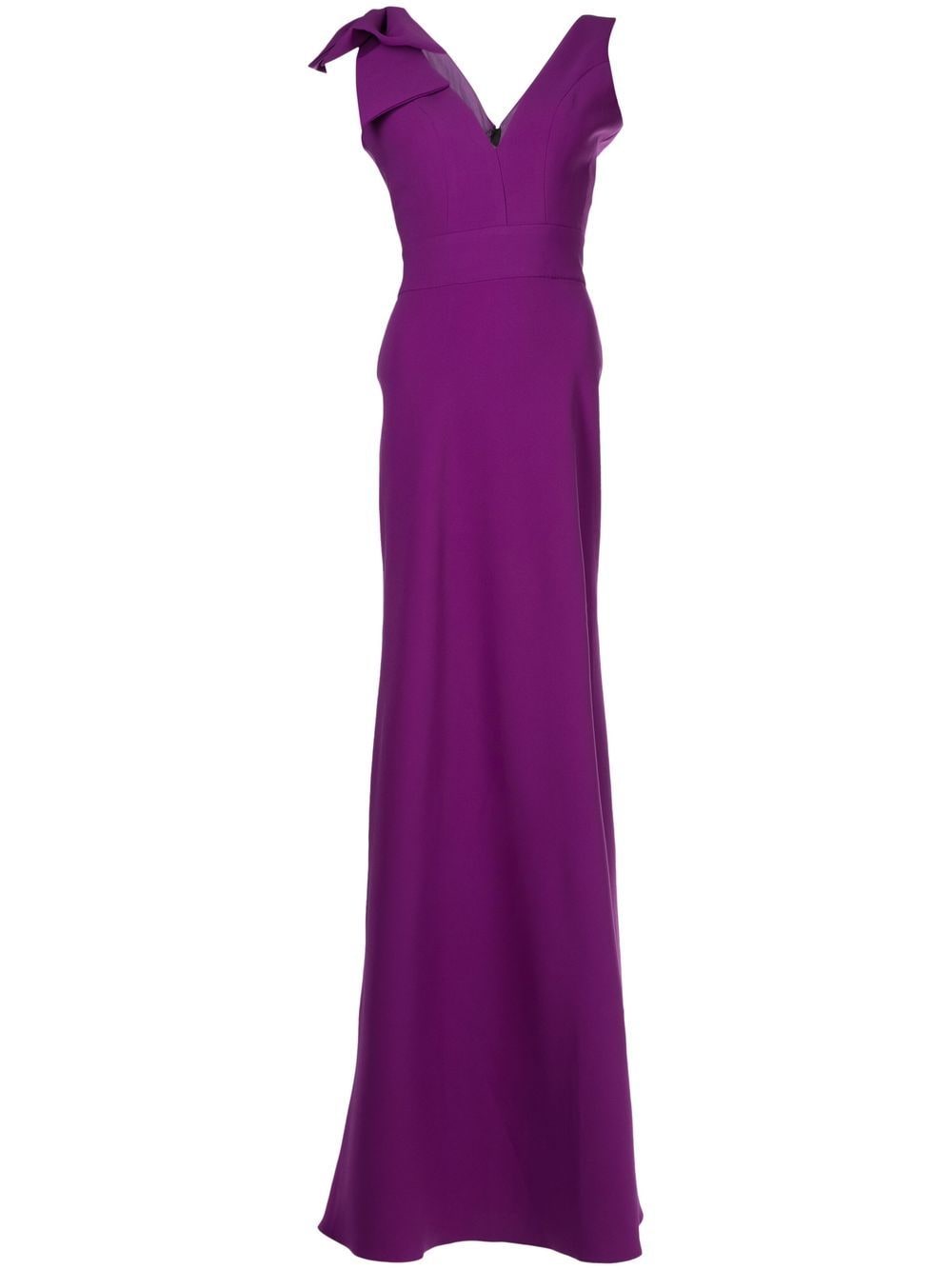 Bambah Marianne bow detail gown - Purple von Bambah