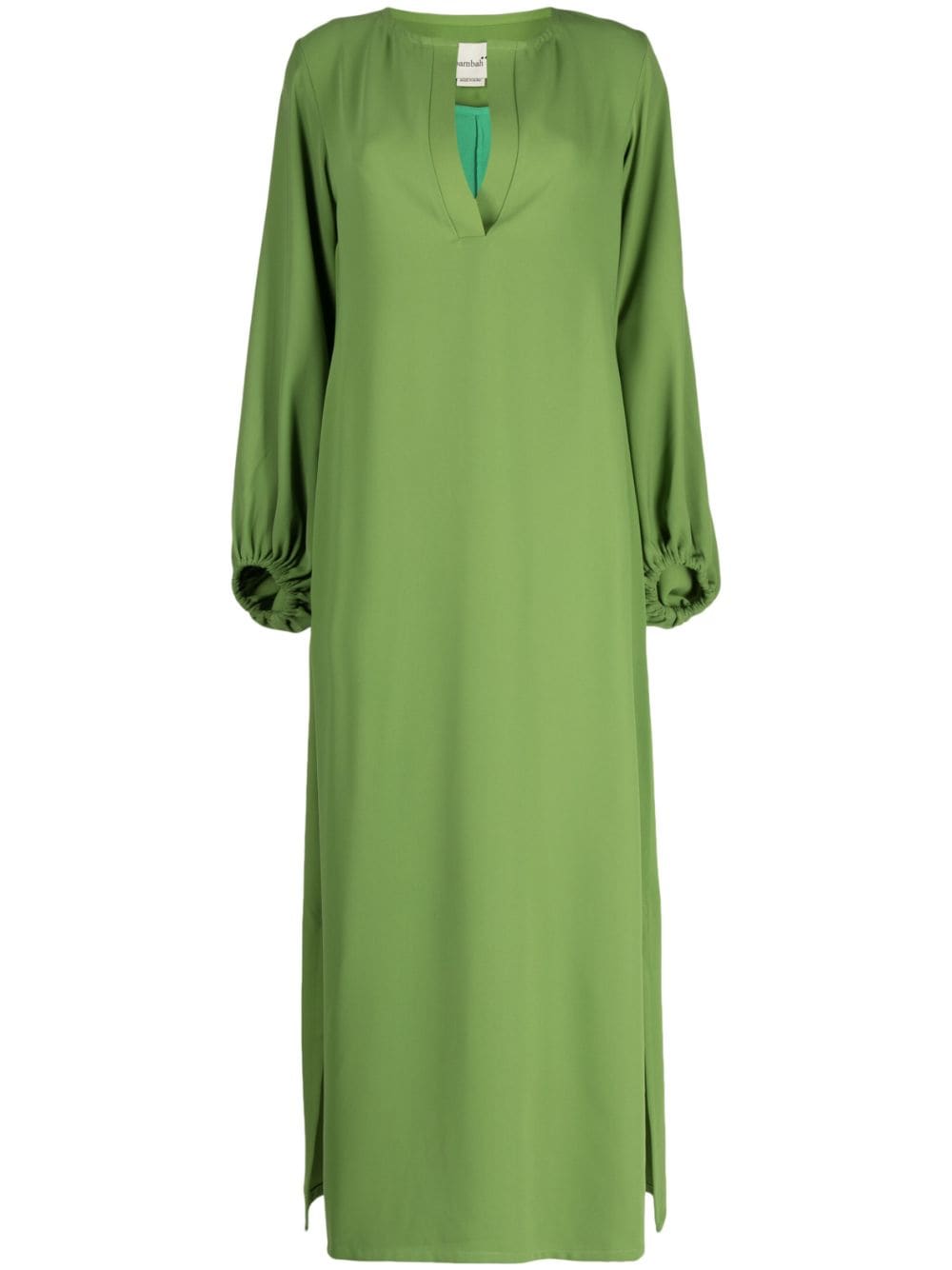 Bambah balloon-sleeve dress - Green von Bambah