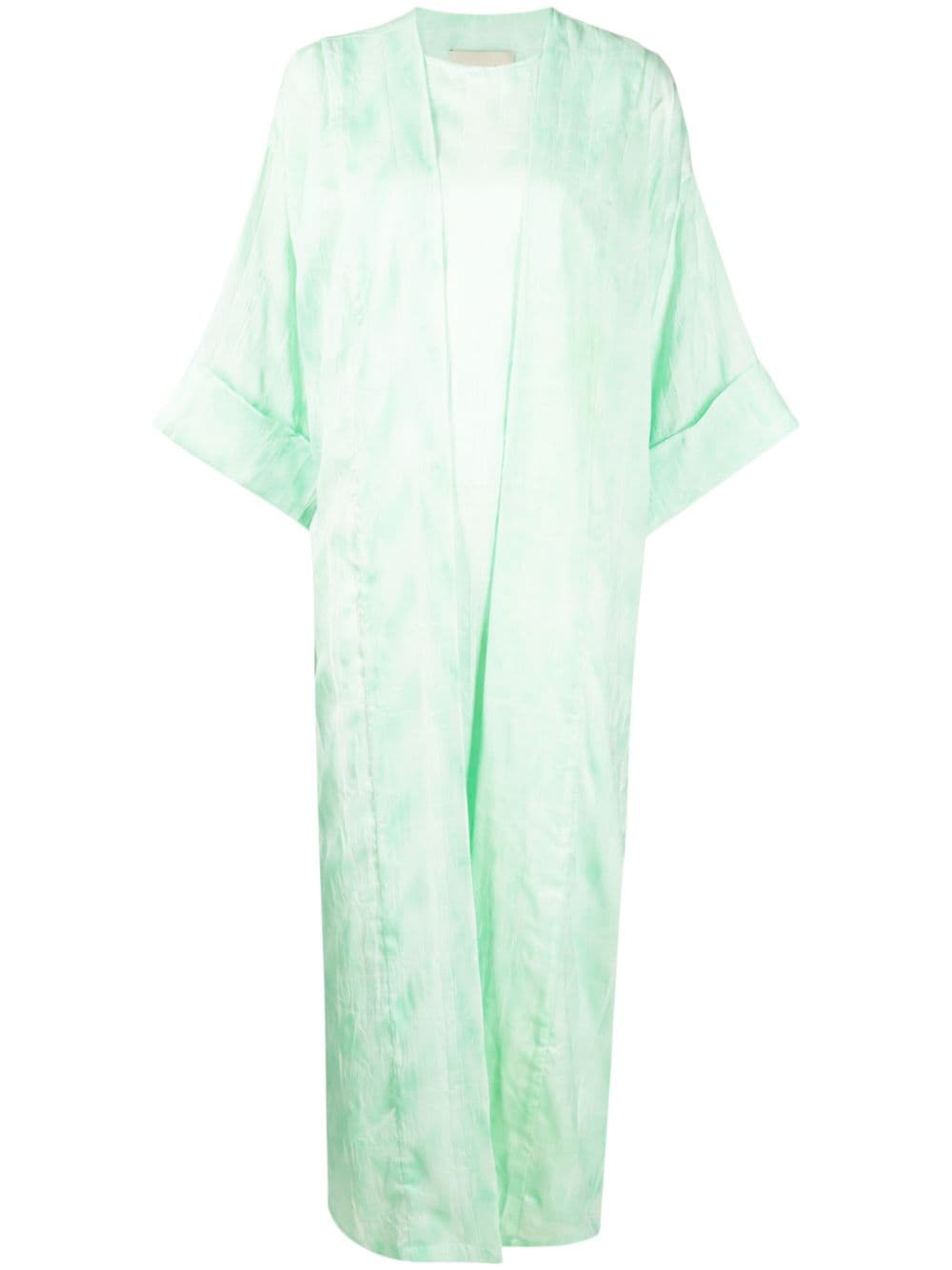 Bambah crinkled-effect two-piece kaftan dress - Green von Bambah