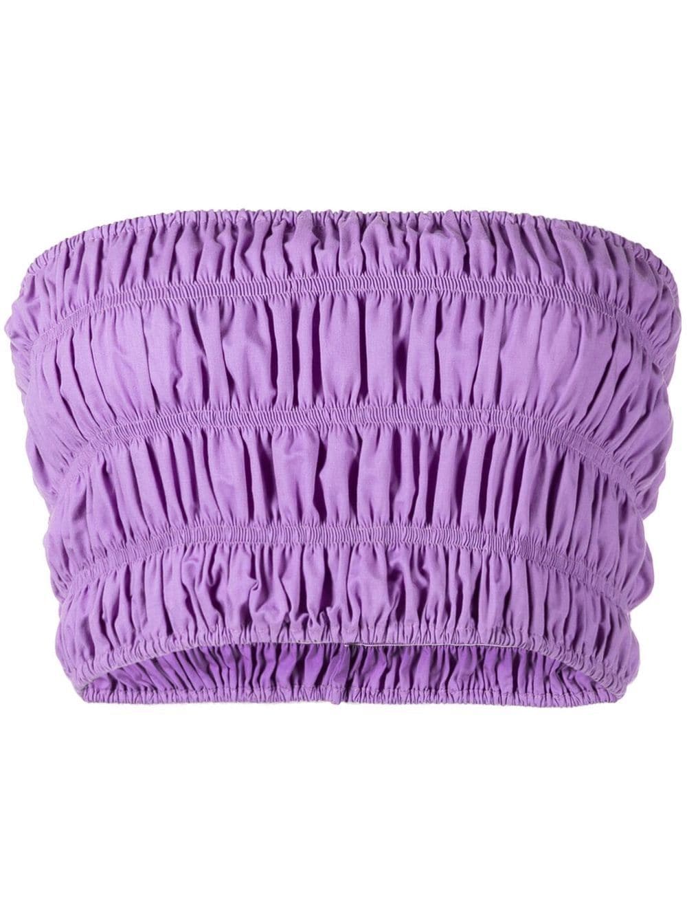 Bambah elasticated bandeau top - Purple von Bambah
