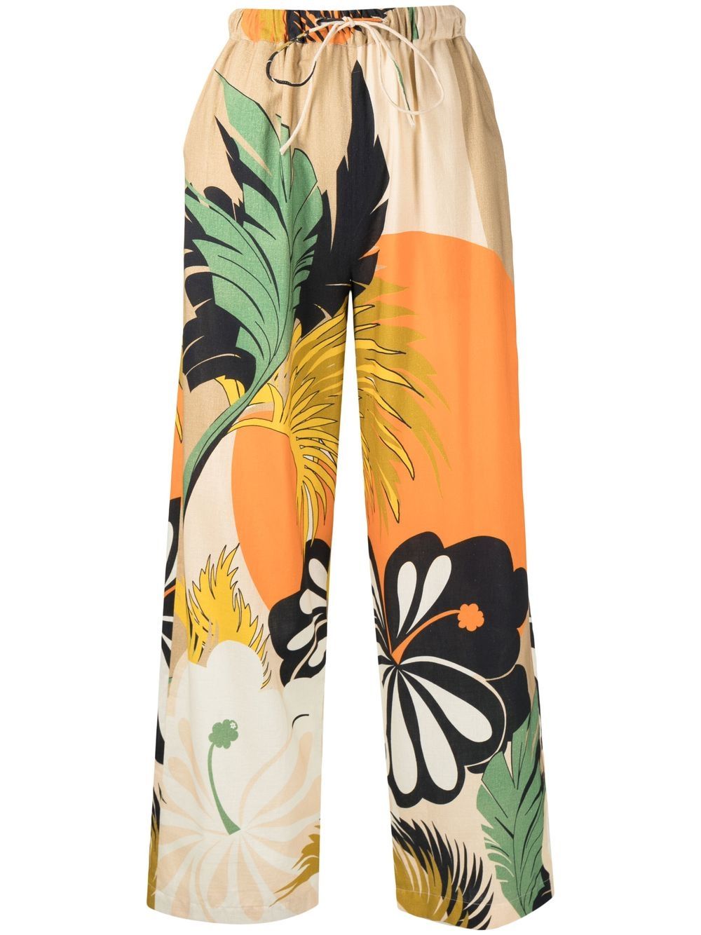 Bambah floral motif-print wide-leg trousers - Multicolour von Bambah