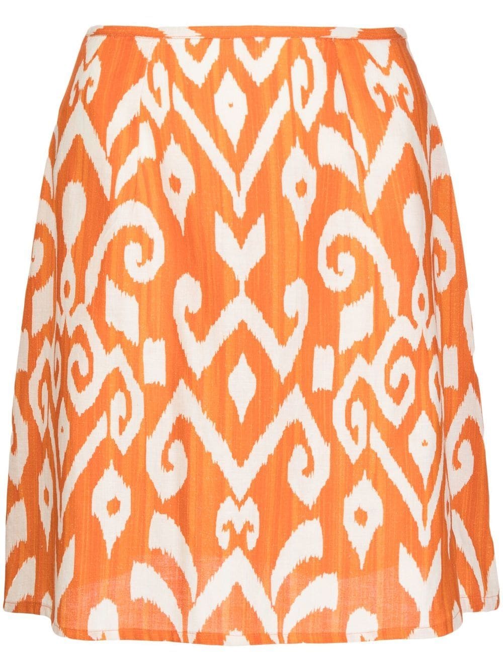 Bambah geometric mini skirt - Orange von Bambah