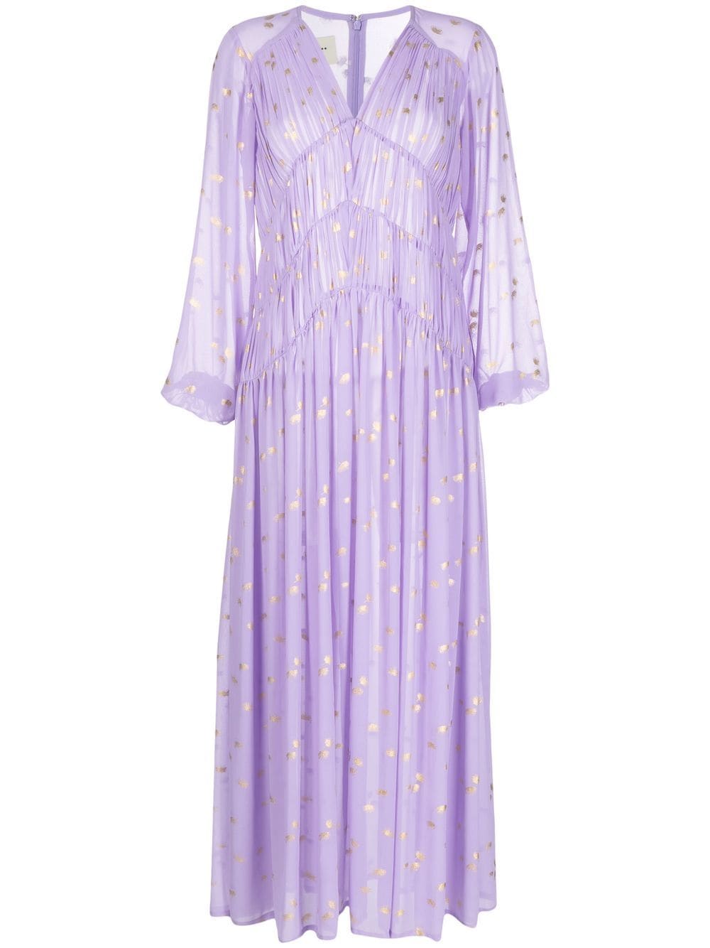 Bambah polka-dot print long dress - Purple von Bambah